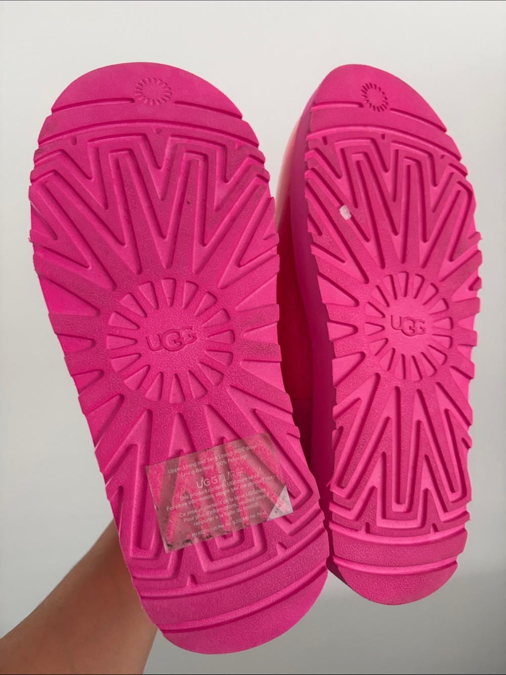 NEW UGG Kids Clear Rain Boot in Bright Pink - Picture 3 of 4